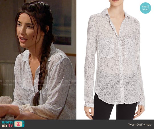 Bella Dahl Hipster Shirt worn by Steffy Forrester (Jacqueline MacInnes Wood) on The Bold and the Beautiful