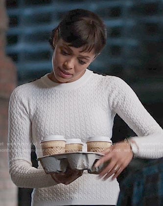 WornOnTV: Camille's white ruffled top on Bones, Tamara Taylor