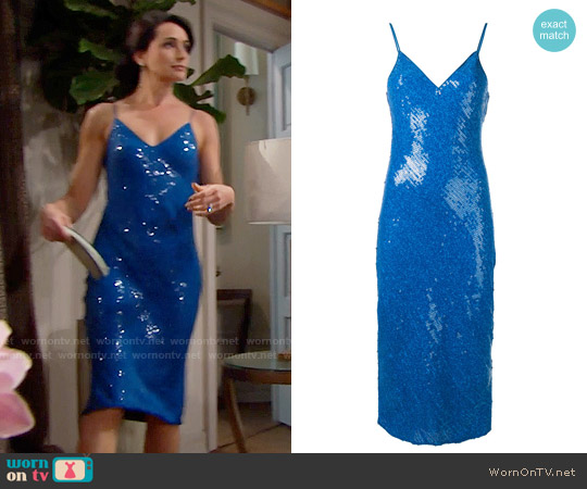 Diane von Furstenberg Havita Midi Dress worn by Quinn Fuller (Rena Sofer) on The Bold and the Beautiful