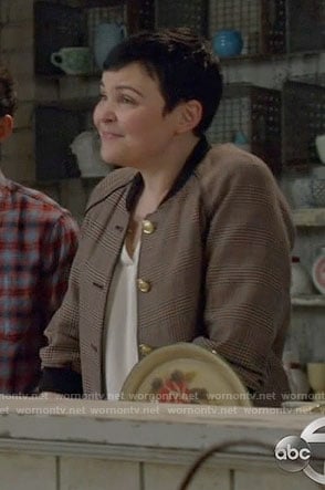 Mary's plaid bomber jacket on Once Upon a Time