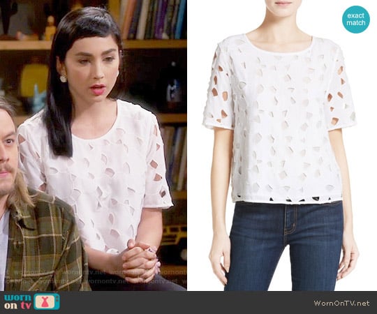 Equipment Brynn Top worn by Mandy Baxter ( Molly Ephraim) on Last Man Standing