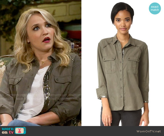 Free People Off Campus Button Down worn by Gabi Diamond (Emily Osment) on Young and Hungry