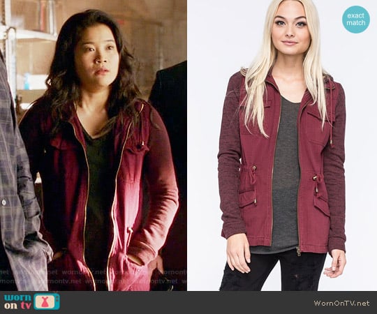 Full Tilt Marled Anorak Jacket worn by Happy Quinn (Jadyn Wong) on Scorpion