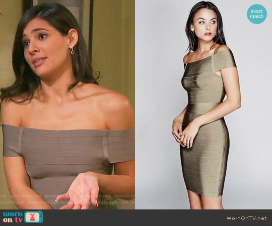 Guess Claudie Bandage Dress worn by Gabi Hernandez (Camila Banus) on Days of our Lives