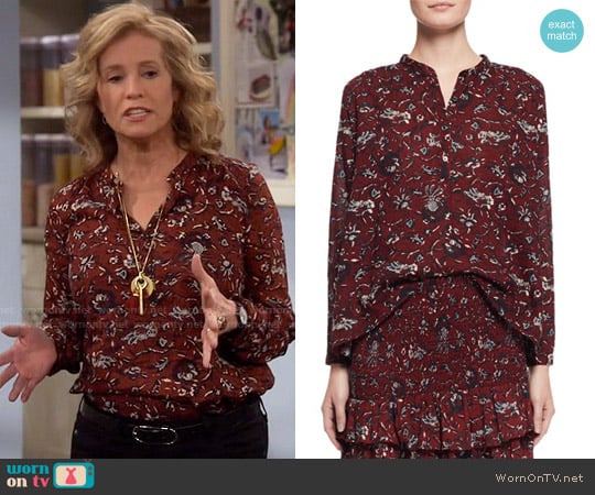 Etoile Isabel Marant Amaria Top worn by Vanessa Baxter (Nancy Travis) on Last Man Standing