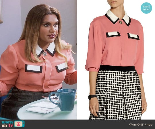 Issa Ruth Blouse worn by Mindy Lahiri (Mindy Kaling) on The Mindy Project