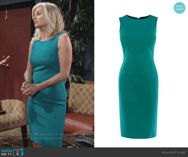 Karen Millen Seam Detail Pencil Dress worn by Ashley Abbott (Eileen Davidson) on The Young and the Restless