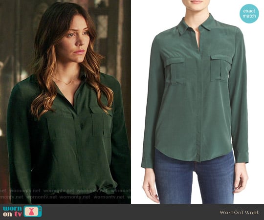 L'Agence Valerie Blouse worn by Paige Dineen (Katharine McPhee) on Scorpion