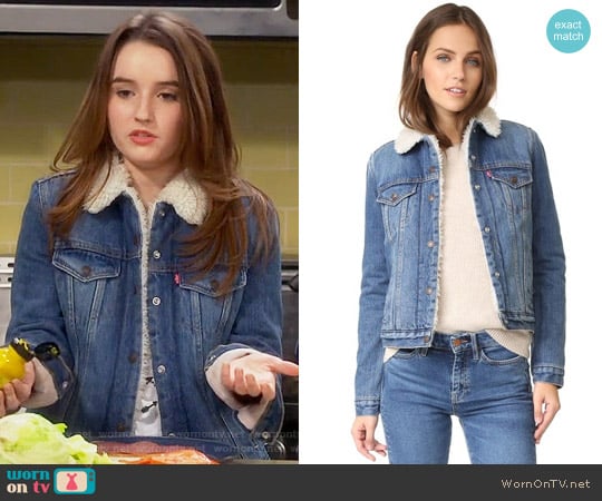 Levis Authentic Sherpa Trucker Jacket worn by Eve Baxter (Kaitlyn Dever) on Last Man Standing