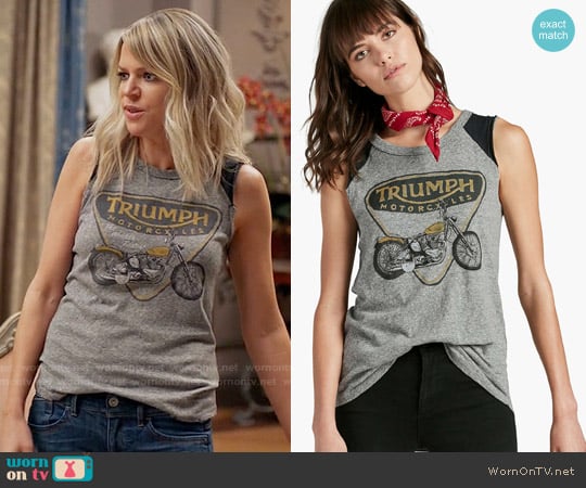 Lucky Brand Triumph Muscle Tank worn by Mackenzie Murphy (Kaitlin Olson) on The Mick