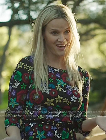 Madeline's multi-colored floral dress on Big Little Lies