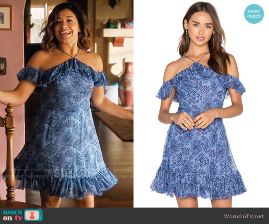 Majorelle Zuni Dress worn by Jane Villanueva (Gina Rodriguez) on Jane the Virgin