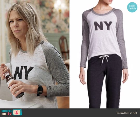 Monrow City Vintage Baseball T-Shirt worn by Mackenzie Murphy (Kaitlin Olson) on The Mick