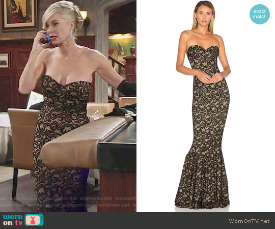 Norma Kamali Corset Gown worn by Ashley Abbott (Eileen Davidson) on The Young and the Restless