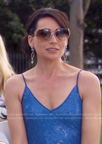 Quinn's blue sequined dress on The Bold and the Beautiful