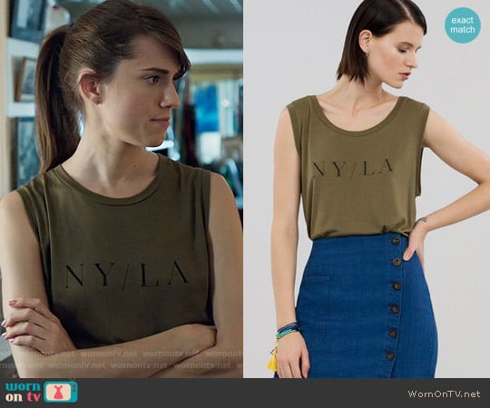 RACHEL Rachel Roy NY / LA Muscle Tee worn by Marnie Michaels (Allison Williams) on Girls