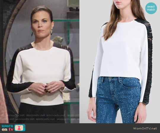 Sandro Edwidge Top worn by Phyllis Newman (Gina Tognoni) on The Young and the Restless