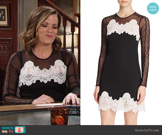 Sandro Kyra Lace Dress worn by Chelsea Lawson (Melissa Claire Egan) on The Young and the Restless