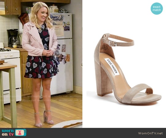 steve madden carrson sandal taupe suede