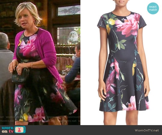 Ted Baker Allisia Dress in Citrus Bloom worn by Kayla Brady (Mary Beth Evans) on Days of our Lives