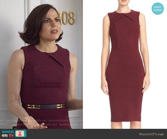 Ted Baker Tarala Dress worn by Regina Mills (Lana Parrilla) on Once Upon A Time