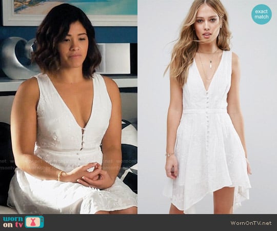 The Jetset Diaries Monta Vista Mini Dress worn by Jane Villanueva (Gina Rodriguez) on Jane the Virgin