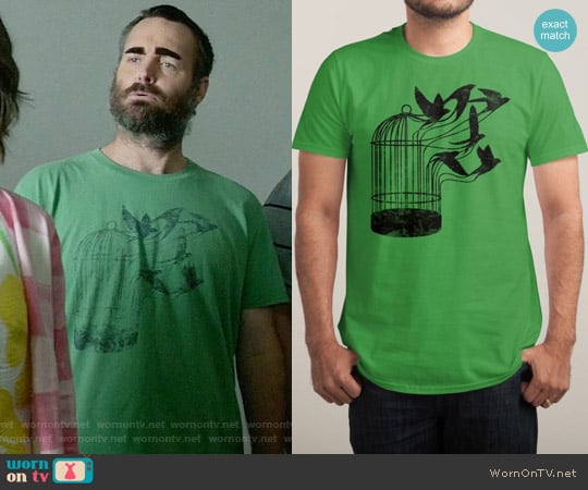 Threadless Breaking Through to Freedom T-shirt worn by Phil Miller (Will Forte) on Last Man On Earth