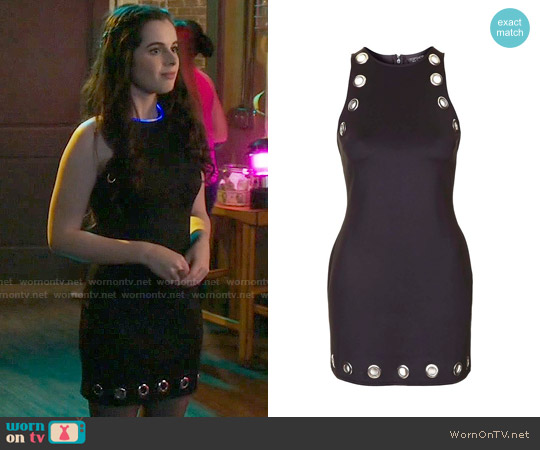 Topshop Oversized Eyelet Bodycon Dress worn by Bay Kennish (Vanessa Marano) on Switched at Birth