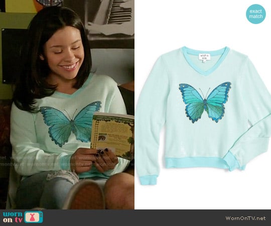 wildfox butterfly sweatshirt