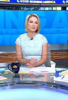 Amy’s blue lace dress on Good Morning America