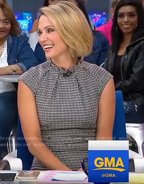 Amy’s checked pencil dress on Good Morning America