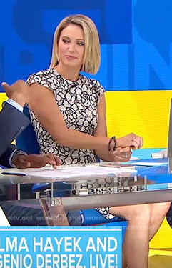 Amy’s floral sheath dress on Good Morning America