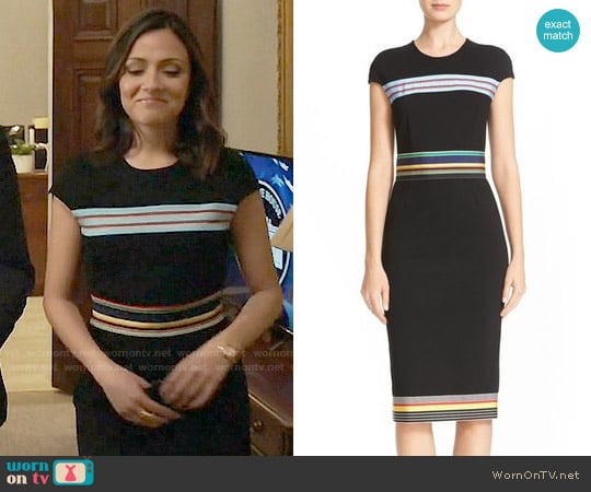 Diane von Furstenberg Hadlie Dress worn by Emily Rhodes (Italia Ricci) on Designated Survivor