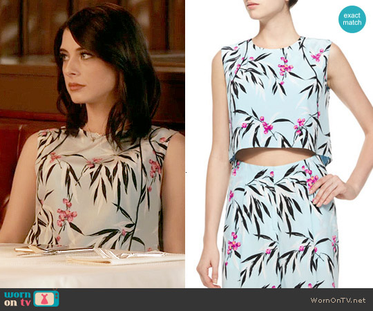 Elizabeth and James Cameo Leaf Print Top worn by Alexis Gleen (Niki Koss) on Famous in Love