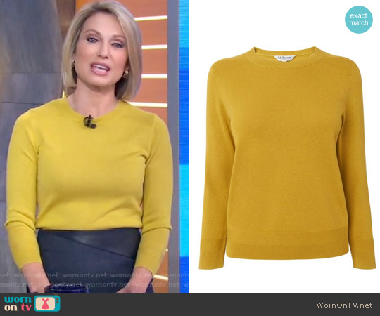 Maisy Sweater by L.K. Bennett worn by Amy Robach on Good Morning America