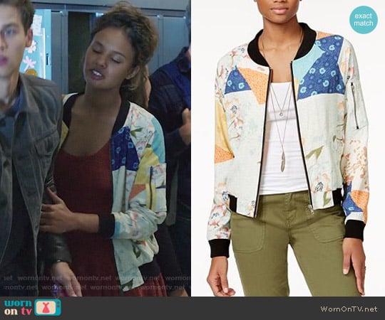 Sanctuary Laurel Canyon Bomber Jacket worn by Jessica Davis (Alisha Boe) on 13 Reasons Why