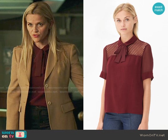 Sandro Evora Top worn by Madeline Martha Mackenzie (Reese Witherspoon) on Big Little Lies