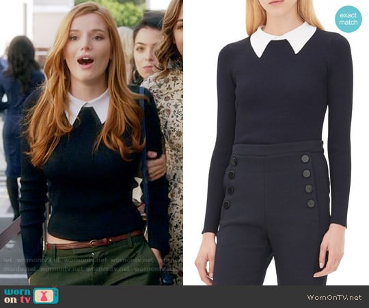 Sandro Sanny Sweater worn by Paige Townsen (Bella Thorne) on Famous in Love