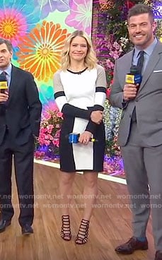 Sara’s color-block long sleeve dress on Good Morning America