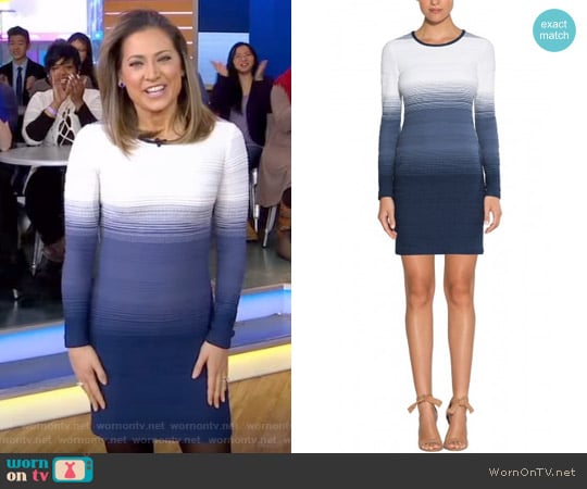 Brooklyn Dress by Shoshanna worn by Ginger Zee on Good Morning America