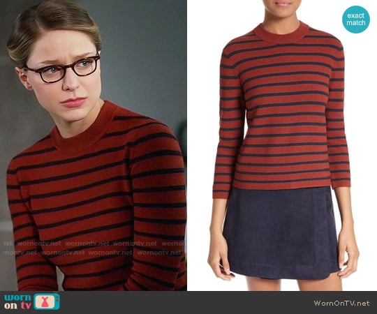 Theory Lemdora Prosecco Sweater worn by Kara Danvers (Melissa Benoist) on Supergirl