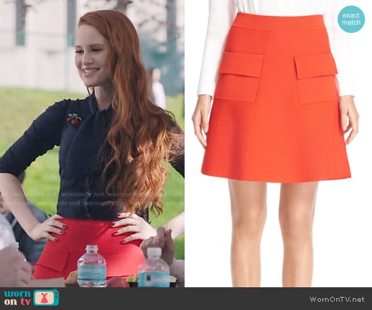 ALC Aaron Skirt worn by Cheryl Blossom (Madelaine Petsch) on Riverdale