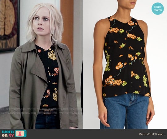 ALC Stuart Floral Top worn by Liv Moore (Rose McIver) on iZombie