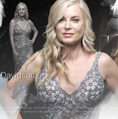 Ashley’s lace gown on The Young and the Restless opening credits