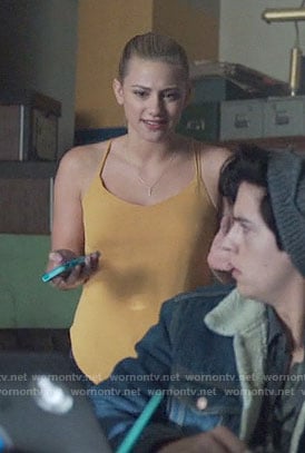 Betty’s yellow camisole top on Riverdale