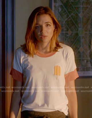 Cassie's popsicle print t-shirt on Famous in Love