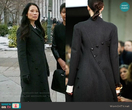 Celine Fall 2014 Coat worn by Joan Watson (Lucy Liu) on Elementary