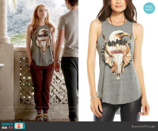 Chaser Eagle Headdress Tank worn by Paige Townsen (Bella Thorne) on Famous in Love