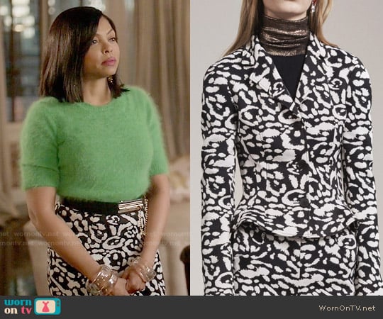 Christian Dioar Fall 2016 Leopard Print worn by Cookie Lyon (Taraji P. Henson) on Empire