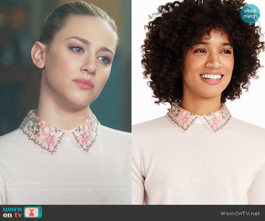 Club Monaco Kalani Sweater worn by Betty Cooper (Lili Reinhart) on Riverdale